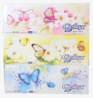 Cellox Purify Facial Tissue Box 2ply 150 Sheet 3`s - Paper