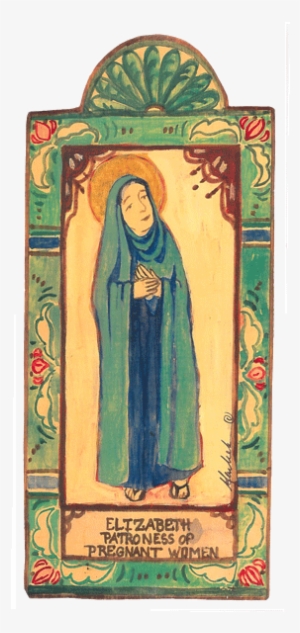 Saint Elizabeth Retablo Wall Hanging - Saint