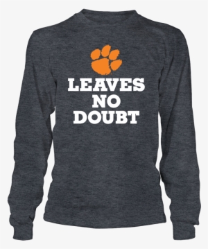 Clemson Leaves No Doubt - Alpha Kappa Alpha Greek Letter Long Sleeve