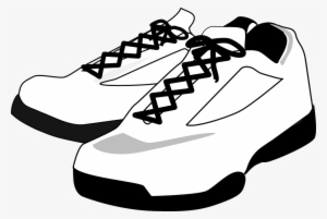 Fully Editable Vector Illustration Of Pair Shoes Vector - Running Shoes Clip Art