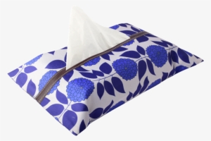 Blue Flower Tissue Box Cover - Box