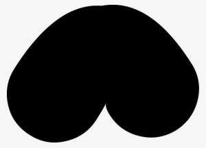 Needle's Upside Down Heart Shaped Mouth - Upside Down Black Heart