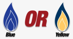 Tellow Blue Flames - Graphic Design