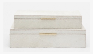 Ralston White Decorative Box Set From Belleandjune - Decorative Box