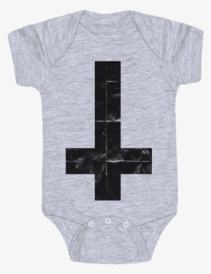 Upside Down Cross Baby Onesy - Baby Viking Shirt