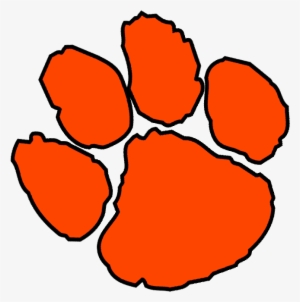 Tiger Paw Clemson University Clip Art - Tiger Paw Print Clipart ...