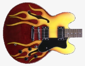 Sparrow Primitive Boss With Flames Electric Guitar - Sparrow Electric Guitars