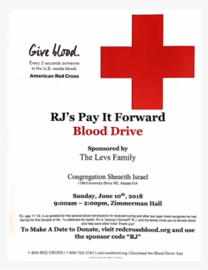 Rj, Age 11, And His Family Are Hosting A Blood Drive - Atlanta