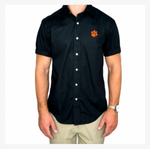 Clemson Black Fumblerooski Sport Shirt - Michigan, Black
