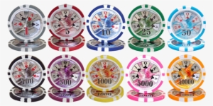 Ben Franklin Poker Chip Set - Brybelly Ben Franklin 14 Gram Poker Chips - Roll Of