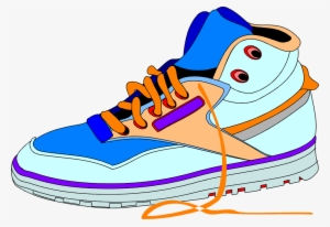 Sneaker - Cartoon Shoe With Transparent Background