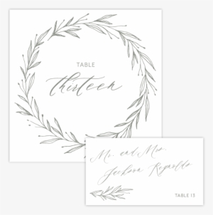 Table Number-escort - Paper