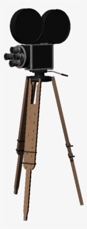 Old Film Camera On Tripod