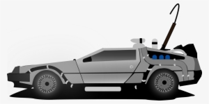 Delorean Dmc-12 Car Marty Mcfly Delorean Time Machine - Cartoon Back To The Future Car