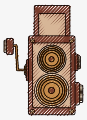 Old Cinema Camcorder Icon - Wood