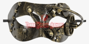 Kayso Inc Vintage Golden Half Face Steam Punk Costume