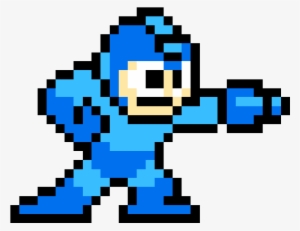 Popular Video Game Characters - Mega Man Sprite Png