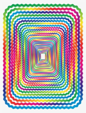 This Free Icons Png Design Of Prismatic Wave Border