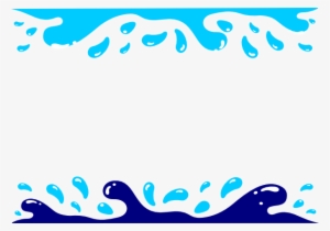 Wave Clipart Summer Splash - Swimming Border Clip Art