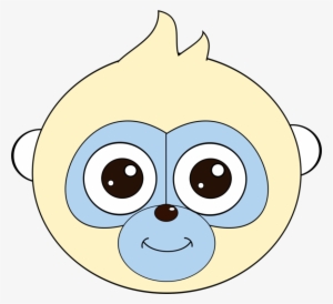 Ape Cartoon Monkey Head Animal - Gambar Kartun Kepala Monyet