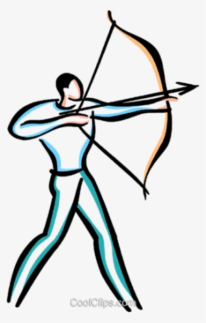 Man Shooting Bow And Arrow Royalty Free Vector Clip - Restaurant