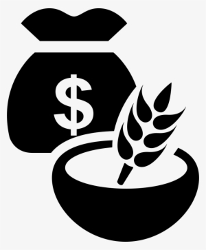 Food Cereal Bowl And A Money Bag Comments - Food And Money Icon