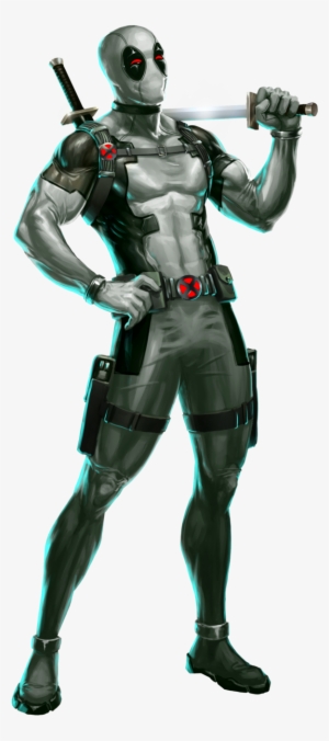 Deadpool X Force Puzzle Quest By Alexiscabo1 On Deviantart - Deadpool Black And White Suit