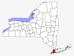 Map Of New York Highlighting New York City - New York City On Map Of New York