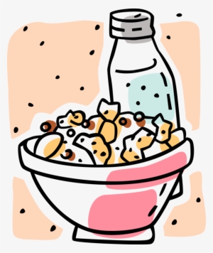 Bowl Of Cereal With Milk - Petiscos Vetor Png
