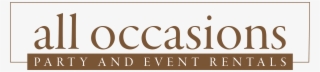 All Occasions Party Rentals