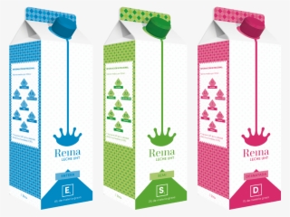 Envase / Packaging De Leche Entera, Semidesnatada Y