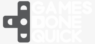 Games Done Quick Logo White On Transparent