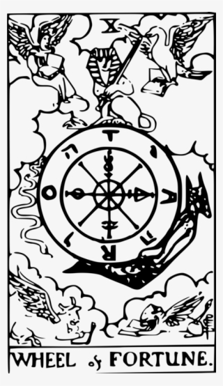 Wheel Of Fortune Rider-waite Tarot Deck Major Arcana