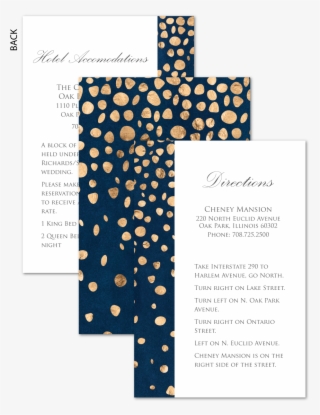 Midnight Confetti Invitation Enclosure Card