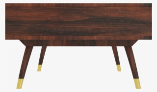 Dejan Dark Wood With Gold Inlay Coffee Table