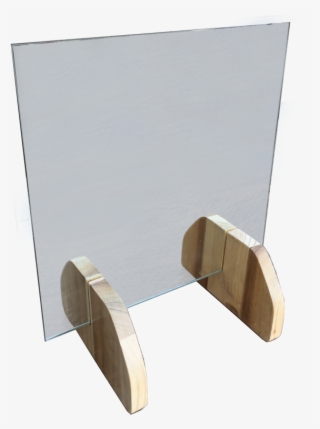 Free Standing Mirror On Wooden Blockfeet