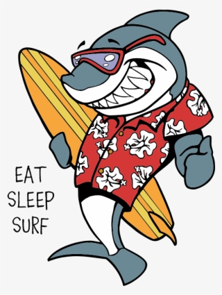 Shark Clipart Surfer