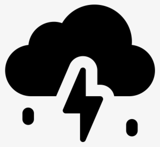 The Icon Is A Stylized Depiction Of A Storm Cloud