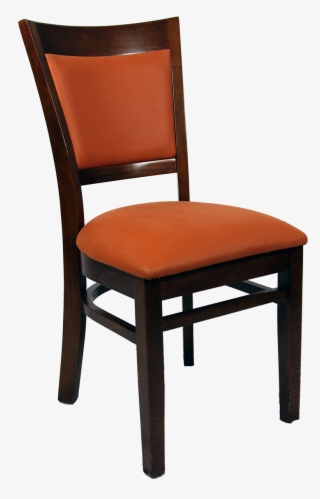 Wood Upholstered Flared Inset Back Chair