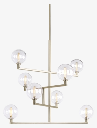 Gambit Chandelier Clear Aged Brass 2200k 90 Cri T6
