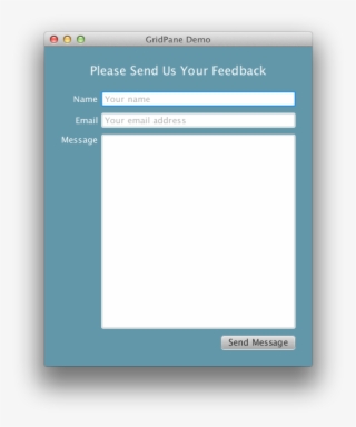 Creating A Form Layout In Groovyfx