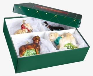 14039 Old World Christmas Gift Box With Lift Off Lid