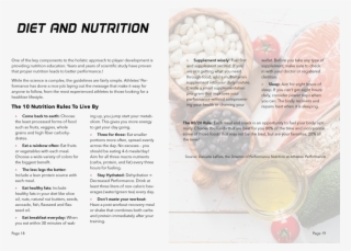 Mustang Soccor Book Diet Page For Portfolio