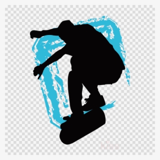 Silhouette Clipart Skateboarding