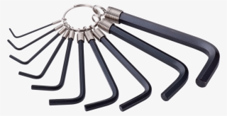 10 Pc Hex Key Ring Set