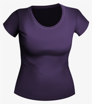 Female Purple Shirt Png Clipart