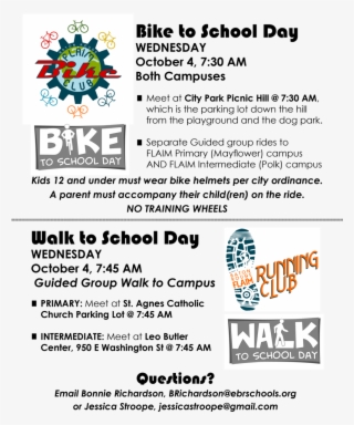 Bike-walk To School Flyer 091317