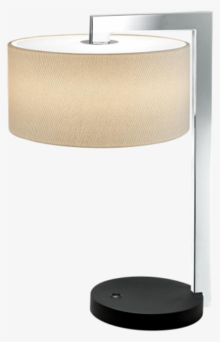 Chicago Satin Black With Polished Chrome Table Lamp