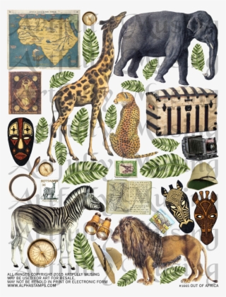 New Out Of Africa Collage Sheet