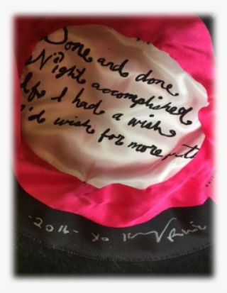 Gord Downie Inspired Black Hat